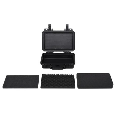 VidaXL Flightcase draagbaar 30x22x10 cm PP zwart