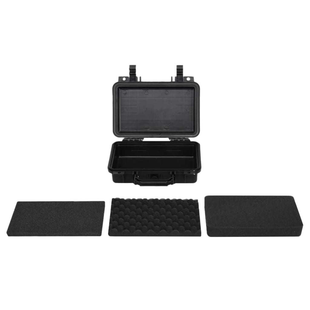 Vidaxl flightcase draagbaar 30x22x10 cm pp zwart