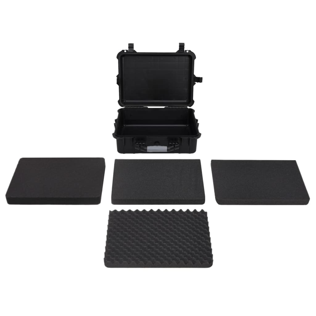 Vidaxl flightcase draagbaar 52x40x19 cm pp zwart