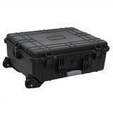 Vidaxl flightcase op wieltjes 63x50x23 cm pp zwart