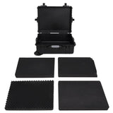 Vidaxl flightcase op wieltjes 63x50x23 cm pp zwart