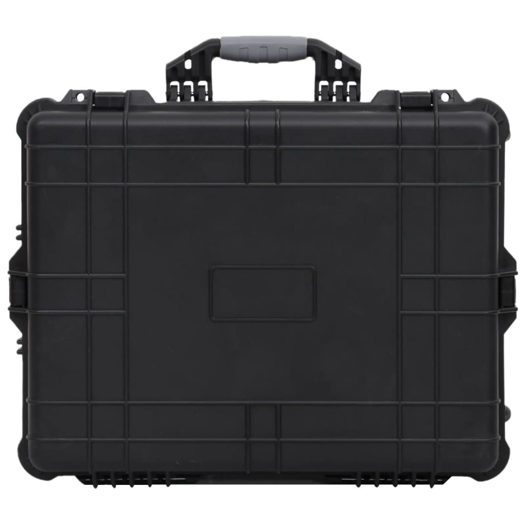 Vidaxl flightcase op wieltjes 63x50x23 cm pp zwart