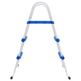 VidaXL Zwembadladder 84 cm blauw en wit