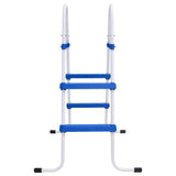 VidaXL Zwembadladder 84 cm blauw en wit