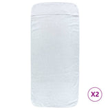 Vidaxl strandhanddoeken 2 st 400 g m² 60x135 cm stof wit
