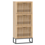 Vidaxl schoenenkast 52x25x120 cm bewerkt hout