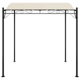 VidaXL Luifel 2x2,3 m 180 g m² stof en staal crèmekleurig