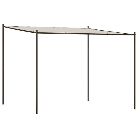 Vidaxl prieel 3x3 m 180 g m² stof en staal wit