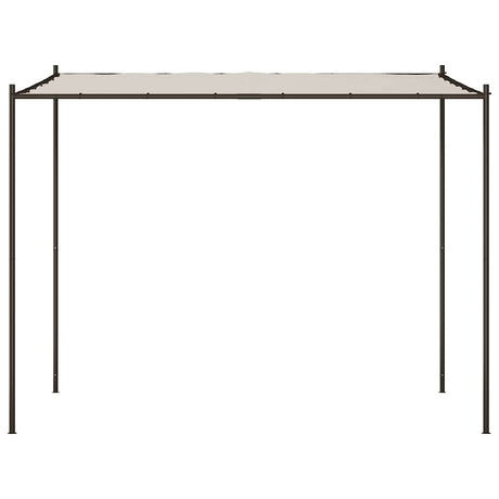Vidaxl prieel 3x3 m 180 g m² stof en staal wit