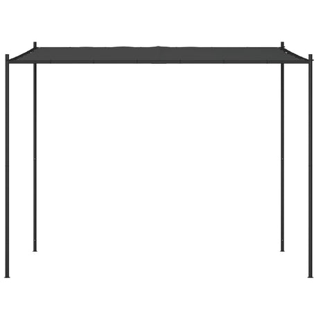 Vidaxl prieel 3x3 m 180 g m² stof en staal antracietkleurig