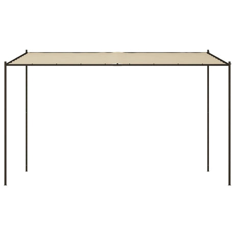 Vidaxl prieel 4x4 m 180 g m² stof en staal beige
