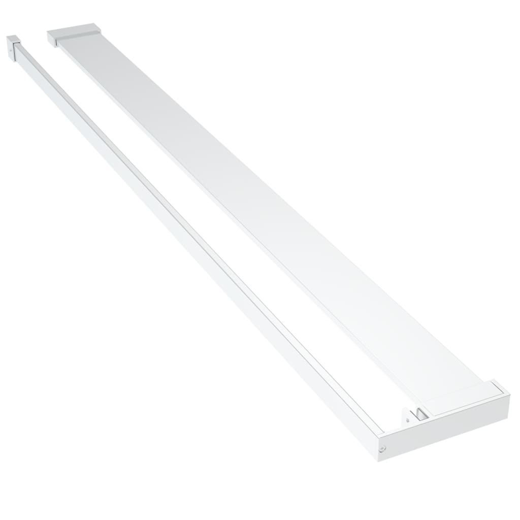 Vidaxl wandschap voor inloopdouchewand 80 cm aluminium chroomkleurig