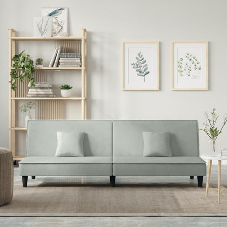 Vidaxl slaapbank fluweel lichtgrijs