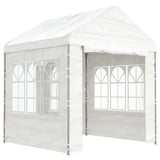 Vidaxl prieel met dak 2,28x2,23x2,69 m polyetheen wit