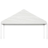 Vidaxl prieel met dak 5,88x2,23x3,75 m polyetheen wit