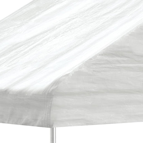 Vidaxl prieel met dak 5,88x2,23x3,75 m polyetheen wit