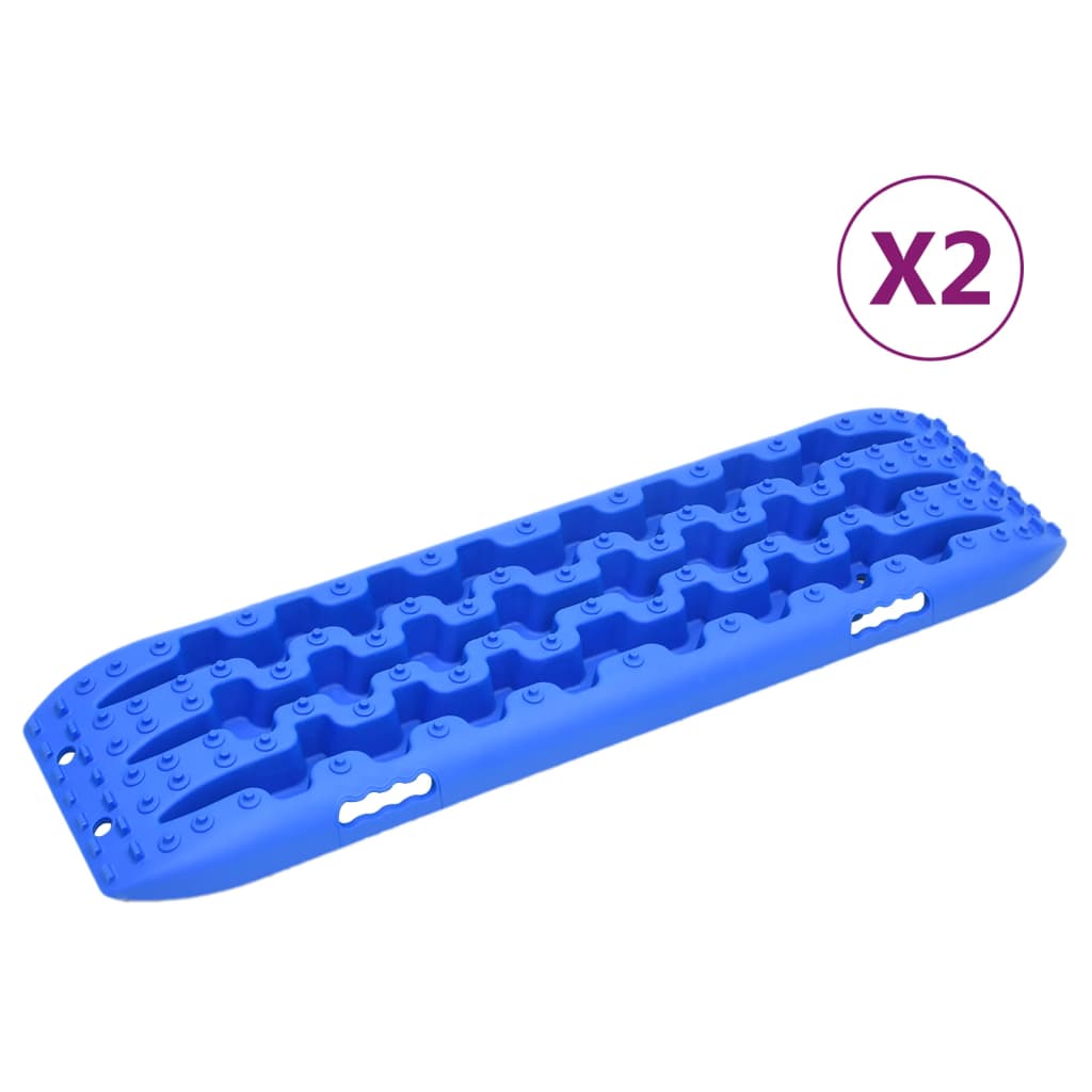 Vidaxl gripplaten 2 st 106x30,5x7 cm nylon blauw