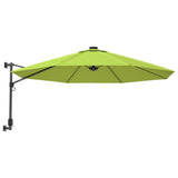 VidaXL Wandparasol 290 cm appelgroen