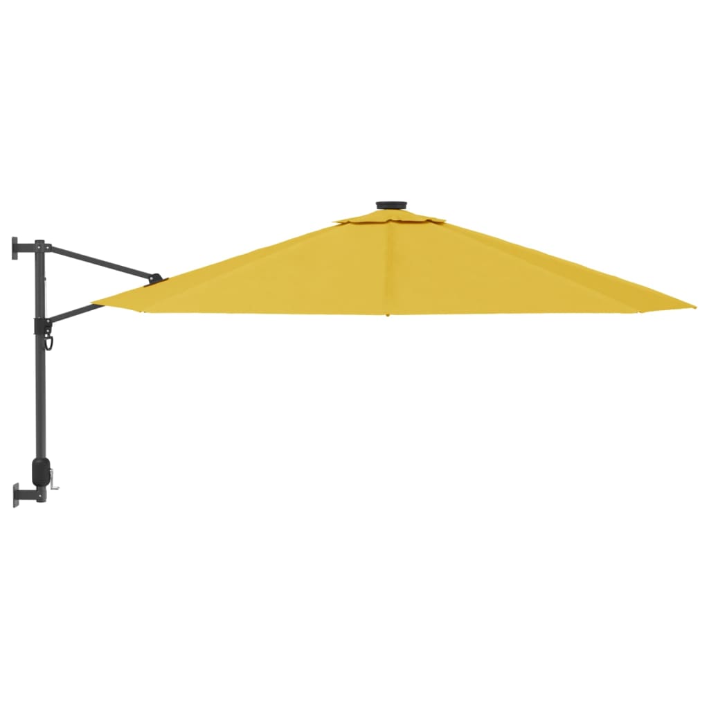 VidaXL Wandparasol 290 cm geel