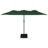 VidaXL Parasol dubbel 449x245 cm groen