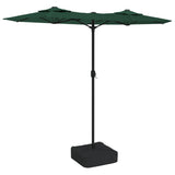 Vidaxl parasol dubbel dak 316x240 cm groen