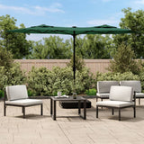 Vidaxl parasol dubbel dak 316x145 cm groen