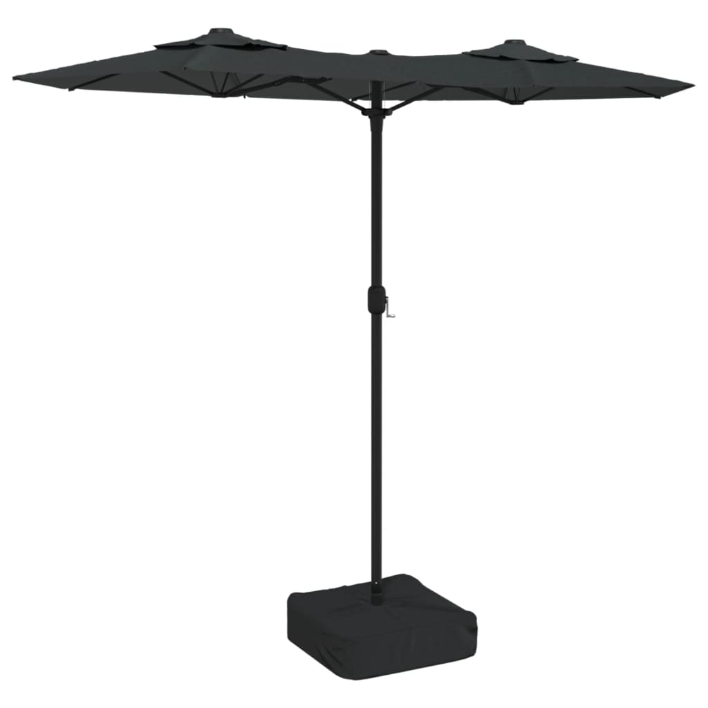 Vidaxl parasol dubbel dak 316x240 cm antracietkleurig