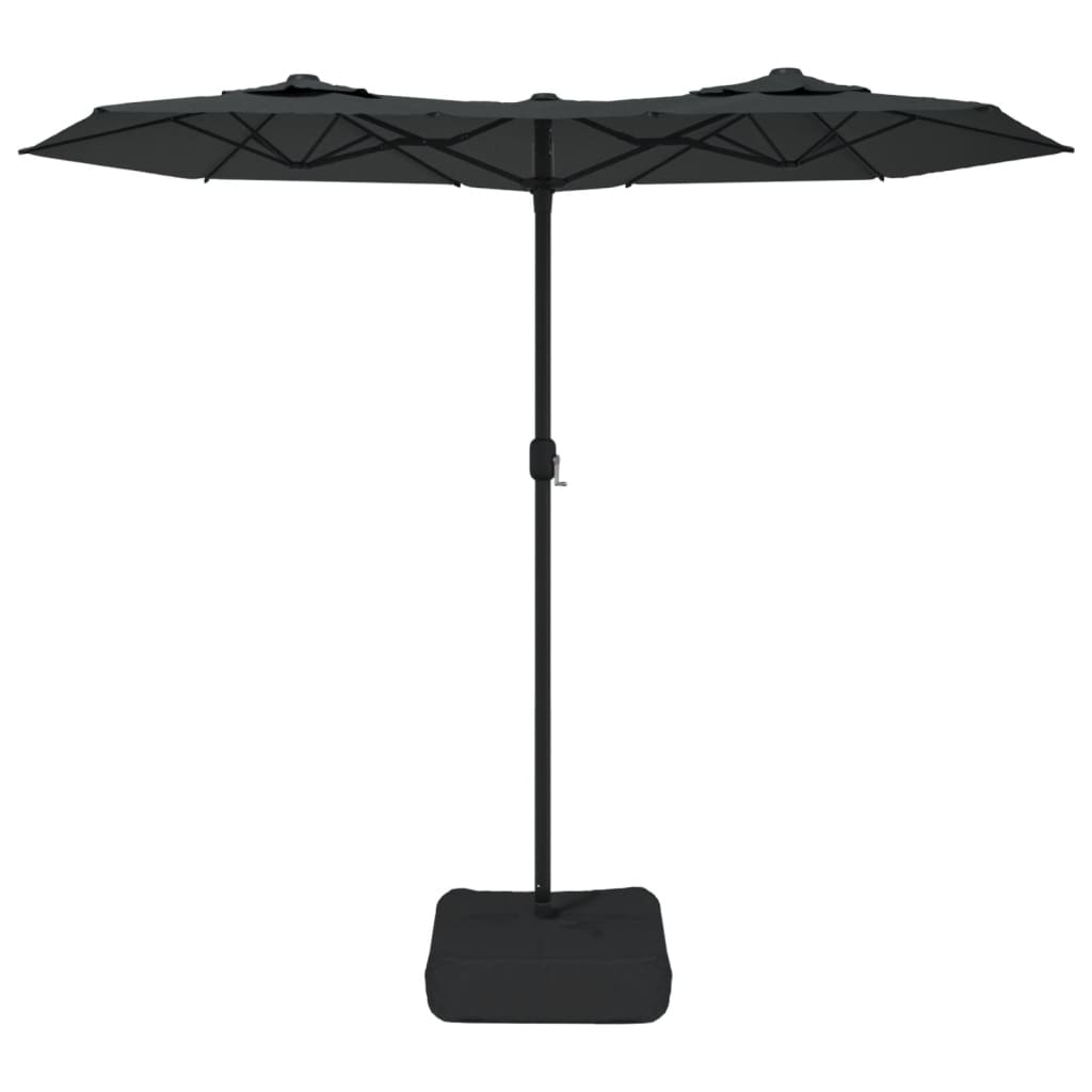 Vidaxl parasol dubbel dak 316x240 cm antracietkleurig