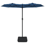 Vidaxl parasol dubbel dak 316x240 cm azuurblauw