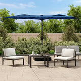 Vidaxl parasol dubbel dak 316x240 cm azuurblauw