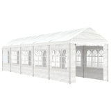 VidaXL Prieel met dak 11,15x2,28x2,69 m polyetheen wit