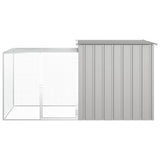 Vidaxl konijnenhok 200x91x100 cm gegalvaniseerd staal grijs