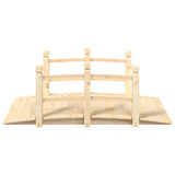 Vidaxl tuinbrug met leuningen 150x67x56 cm massief vurenhout