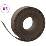 Vidaxl tuinranden 5 st 10 m 15 cm polyetheen bruin
