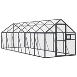 VidaXL Volière 1,79x6x1,85 m aluminium antracietkleurig