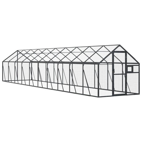 VidaXL Volière 1,79x2x1,85 m aluminium antracietkleurig