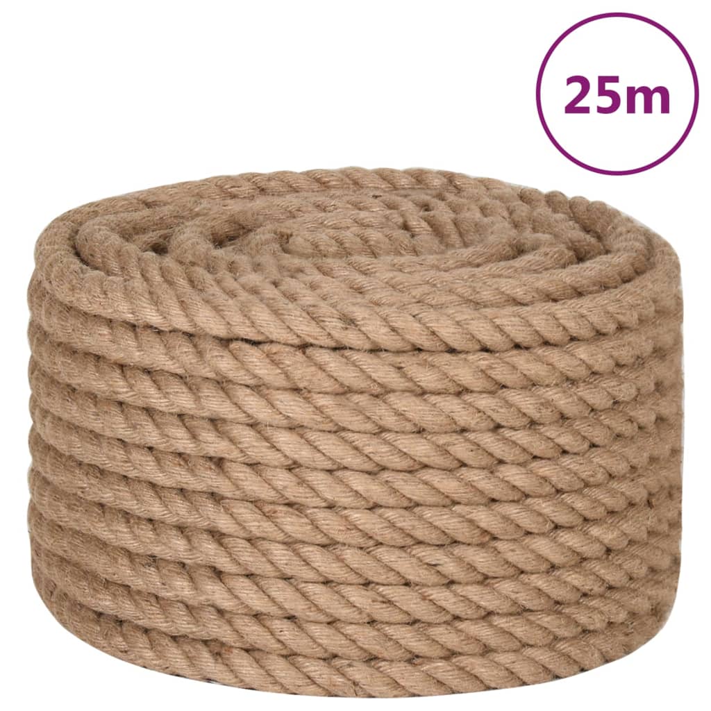 Vidaxl touw 25 m lang 24 mm dik jute