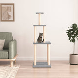 Vidaxl kattenmeubel met sisal krabpalen 149 cm lichtgrijs