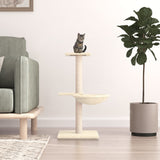 Vidaxl kattenmeubel met sisal krabpalen 72 cm crèmekleurig