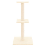 Vidaxl kattenmeubel met sisal krabpalen 73 cm crèmekleurig