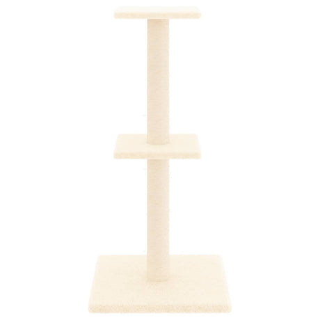 Vidaxl kattenmeubel met sisal krabpalen 73 cm crèmekleurig