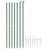 Vidaxl gaashek met grondankers 1,6x10 m groen