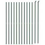 VidaXL Gaashek met flens 2x25 m groen