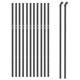 Vidaxl gaashek 0,8x25 m antracietkleurig