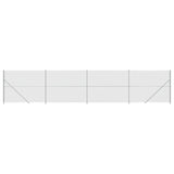 Vidaxl gaashek met flens 2x10 m zilverkleurig