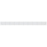 VidaXL Gaashek met flens 2,2x25 m zilverkleurig