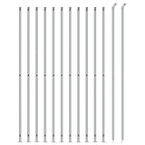VidaXL Gaashek met flens 2,2x25 m zilverkleurig