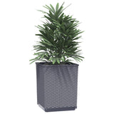 Vidaxl plantenbakken 2 st 30x30x37 cm polypropeen donkergrijs