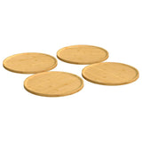 Vidaxl pizzaborden 4 st ø32x1,5 cm bamboe