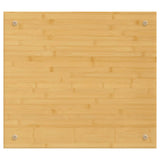 Vidaxl kookplaatafdekking 50x56x1,5 cm bamboe
